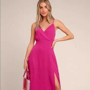 Lulus Fushia Maxi Dress